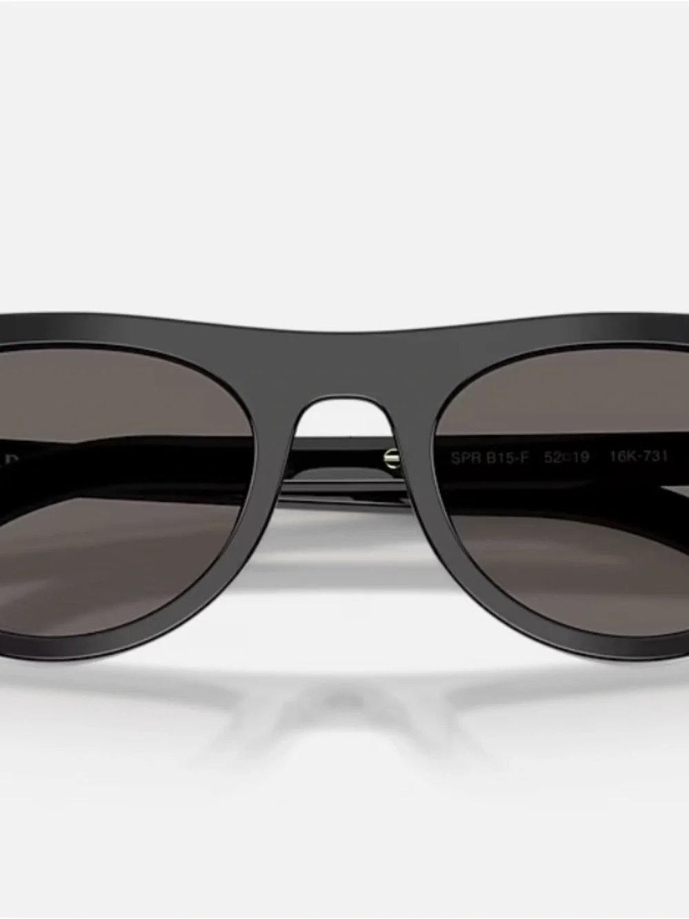 Prada Black Cat-Eye Sunglasses with Gold Accents - Picture 5 of 12